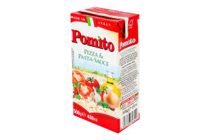 Соус томатный для пиццы и пасты пастеризованный Pomi т/п 500г
