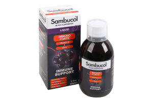 Добавка диетическая сироп с черной бузиной, витамином С и цинком Immuno Forte Sambucol 230мл