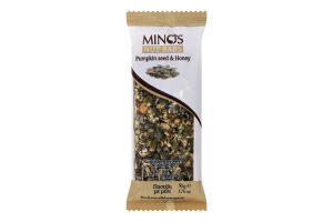 Батончик Pumpkin seed&Honey Minos м/у 50г