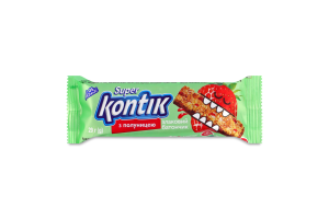 Батончик злаковый с клубникой Super Kontik м/у 29г