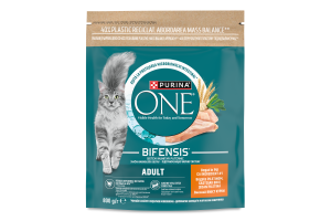 Корм сухой полнорационный для взрослых котов с курицей Adult Bifensis Purina One д/п 800г