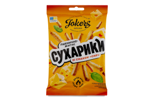 Сухарики пшенично-ржаные Сыр Jokers м/у 60г