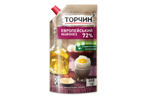 Майонез 72% Європейський Торчин д/п 300г
