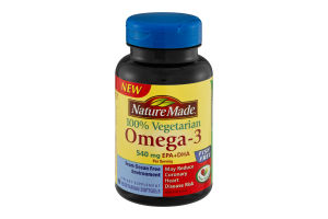 Nature Made Omega-3 540mg EPA+DHA Dietary Supplement Vegetarian Softgels - 60 CT