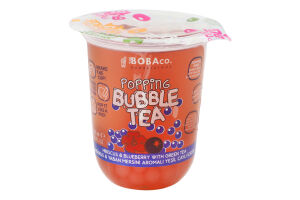 Напиток пастеризованный со вкусом гибискуса и голубики с зеленым чаем The Boba Co. ст 330мл