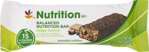 Ahold Nutrition Balanced Nutrition Bar Fudge Graham
