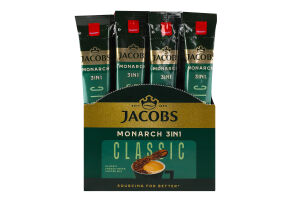 Напій кавовий розчинний 3в1 Monarch Jacobs м/у 15г