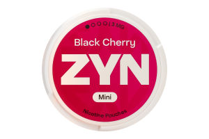Подушечки никотиносодержащие 3мг ZYN Mini Black cherry 15х0.4г
