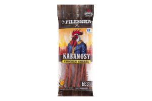 Колбаски из мяса птицы с сыром Кабаносы Chicken cheese La' Fileshka в/к в/с м/у 40г