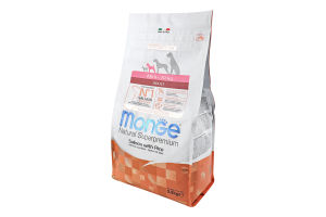 Корм сухой для взрослых собак мелких пород c лососем и рисом Monoprotein Natural superpremium Monge м/у 2.5кг