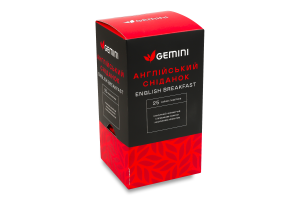 Чай чорний Англійский сніданок Gemini в/с к/у 25х2г