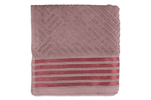 Рушник пильно-рожевий махровий 70*140см 500г/м2 GM Textile