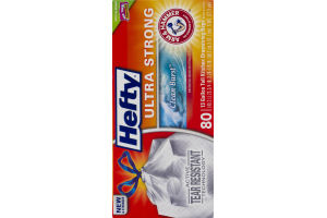 Hefty Ultra Strong 13 Gallon Tall Kitchen Drawstring Bags Clean Burst - 80 CT