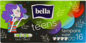 Тампони For teens super 16шт Bella