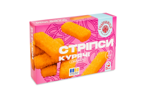 Стрипсы жареные замороженные Куриные Годівниця к/у 500г