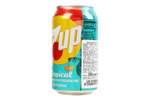 Напій 7UP Tropical безалкогольний газований з/б