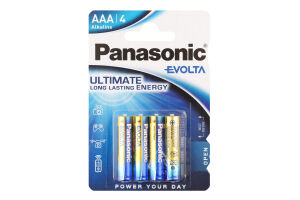 Батарейки Panasonic Evolta LR03-1.5v лужні