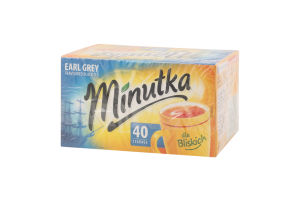 Чай чорний з ароматом бергамоту Earl Grey Minutka к/у 40х1.4г