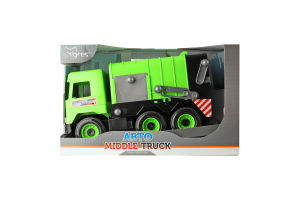 Іграшка Middle truck Сміттєвоз світло-зелений Tigres