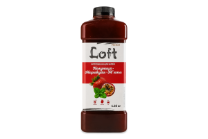 Наполнитель фруктовый пастеризованный Клубника-маракуйя-мята Loft п/бут 1.25кг