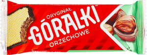 Вафли хрустящие в какао-покрытии с орехово-кремовой начинкой Goralki м/у 45г