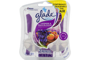 Glade PlugIns Scented Oil Refills Lavender & Peach Blossom - 2 CT