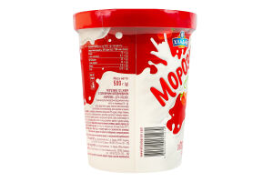 Мороженое 12% с клубничным наполнителем Морозко Хладик ведро 500г