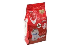 Наполнитель кошачий белый Unscented Super Premium VanCat 5кг