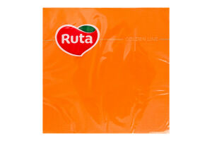 Серветки паперові 3-х шарові оранжеві 325х325мм Golden line Ruta 20шт