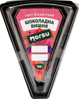Торт бісквітний Шоколадна вишня 130г Norsu