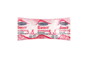 Бинт марлевий медичний нестерильний 17тип 5см*5м Білосніжка