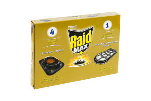 Засіб інсектицидний для знищення тарганів + 4 пастки Max Raid 5шт