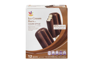 Ahold Ice Cream Bars Churn Style - 12 CT