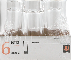 Набір чарок 66мл №56116-SC6 Niki Uniglass 6шт