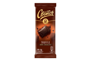 Шоколад чорний Десерт Трюфель Світоч м/у 90г