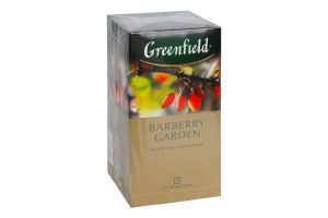 Чай чорний байховий дрібний з ягодами та ароматом барбарису Barberry Garden Greenfield к/у 25х1.5г