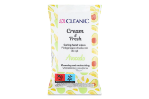 Салфетки влажные Cleanic Cream&Fresh Авокадо