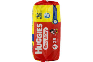 Huggies Snug & Dry Diapers Size 4 - 29 CT