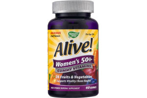 Nature's Way Alive! Women's 50+ Gummy Vitamins - 60 CT
