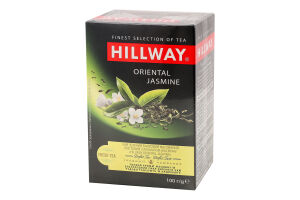 Чай зелений байховий листовий з ароматом жасмину Oriental Jasmine Hillway в/с к/у 100г