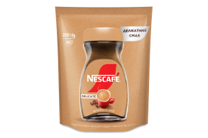 Кава розчинна порошкоподібна Delicate Nescafe д/п 200г
