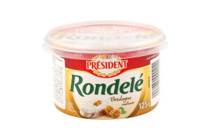 Сир Rondele з дордонським горіхом 70% 125г President
