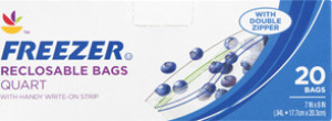 Ahold Reclosable Bags Freezer - Quart