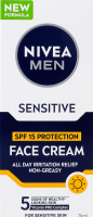 Крем для чутливої шкіри з SPF 15 захистом Nivea Men 75мл