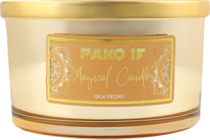 Свічка ароматична Magical candle Silk peony парафін скло 450г Пако ІФ