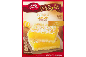 Betty Crocker Delights Supreme Lemon Bars Mix