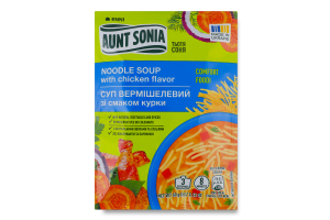 Суп вермишелевый со вкусом курицы Aunt Sonia м/у 60г