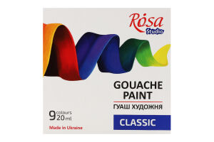 Фарби гуашеві Classic 9*20мл Rosa Studio