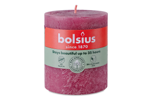 Свічка поп.троянда Рустік Bolsius8*6,8см
