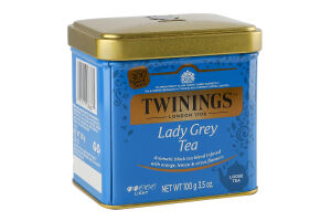 Чай чорний листовий Lady Grey Twinings з/б 100г